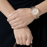 Michael Kors Blair Rose Gold Dial Rose Gold Steel Strap Watch for Women - MK5263