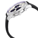 Movado Heritage Calendoplan Chronograph Silver Dial Black Leather Strap Watch for Men - 3650024