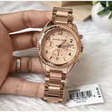 Michael Kors Blair Rose Gold Dial Rose Gold Steel Strap Watch for Women - MK5263