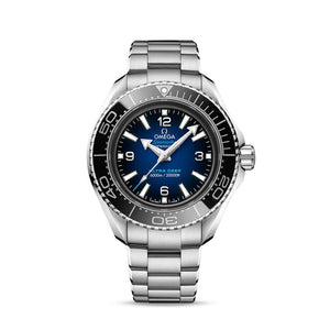 Omega Seamaster Planet Ocean 6000M Co Axial Master Chronometer Blue Dial Silver Steel Strap Watch for Men - 21530462103001