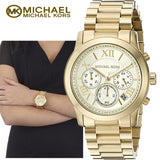Michael Kors Cooper Gold Dial Gold Steel Strap Watch for Women - MK6274