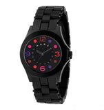 Marc Jacobs Pelly Black Dial Black Silicone Strap Watch for Women - MBM2543