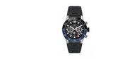 Tag Heuer Carrera Automatic Chronograph Steel & Ceramic Black Dial Black Rubber Strap Watch for Men - CBG2A1Z.FT6157