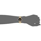 Michael Kors Portia Black Dial Gold Steel Strap Watch for Women - MK3788