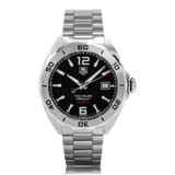 Tag Heuer Formula 1 Automatic Black Dial Silver Steel Strap Watch for Men - WAZ2113.BA0875