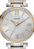 Guess Park Ave Silver Dial Two Tone Steel Strap Watch for Women - W0636L1