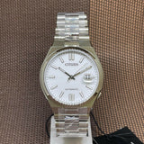 Citizen Tsuyosa Automatic White Dial Silver Steel Strap Watch For Men - NJ0150-81A