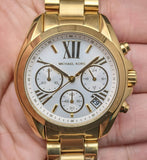 Michael Kors Lexington Quartz Gold Dial Gold Steel Strap Watch For Women - MK6267
