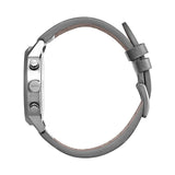 Hugo Boss Architectural Grey Dial Grey Leather Strap Watch for Men - 1513570