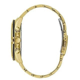 Guess Surge Chronograph Black Dial Gold Steel Strap Watch for Men - W1258G2