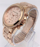 Michael Kors Blair Rose Gold Dial Rose Gold Steel Strap Watch for Women - MK5263