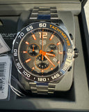 Tag Heuer Formula 1 Chronograph Ceramic Black Dial Silver Steel Strap Watch for Men - CAZ101AH.BA0842