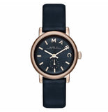 Marc Jacobs Baker Navy Blue Dial Blue Leather Strap Watch for Women - MBM1331