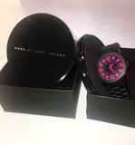 Marc Jacobs Pelly Black Dial Black Silicone Strap Watch for Women - MBM2517