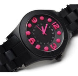 Marc Jacobs Pelly Black Dial Black Silicone Strap Watch for Women - MBM2517