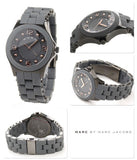 Marc Jacobs Pelly Grey Dial Grey Silicone Strap Watch for Women - MBM2537
