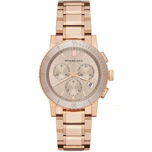 Burberry The City Rose Gold Dial Rose Gold Steel Strap Watch for Women - BU9703