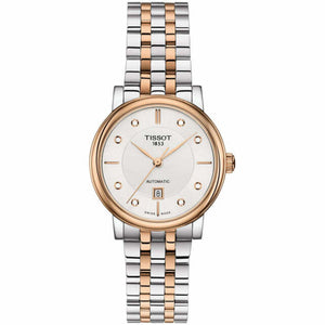 Tissot T Classic Carson Premium Diamonds White Dial Two Tone Steel Strap Watch for Women - T122.207.22.036.00