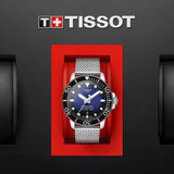 Tissot Seastar 1000 Powermatic 80 Blue Dial SIlver Mesh Bracelet Watch For Men - T120.407.11.041.02