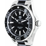 Tag Heuer Aquaracer Quartz Black Dial Two Tone Steel Strap Watch for Men - WAY131A.BA0913