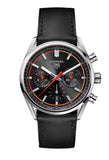 Tag Heuer Carrera Chronograph Black Dial Black Leather Strap Watch for Men - CBN201C.FC6542