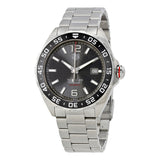 Tag Heuer Formula 1 Calibre 5 Chronograph Anthracite Dial Silver Steel Strap Watch for Men - WAZ2011.BA0842