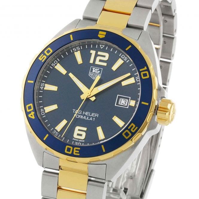 Tag Heuer Formula 1 Analog Blue Dial Two Tone Steel Strap Watch for Men - WAZ1120.BB0879