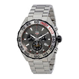 Tag Heuer Formula 1 Chronograph Indy 500 Special Edition Grey Dial Silver Steel Strap Watch for Men - CAZ1016.EB0058
