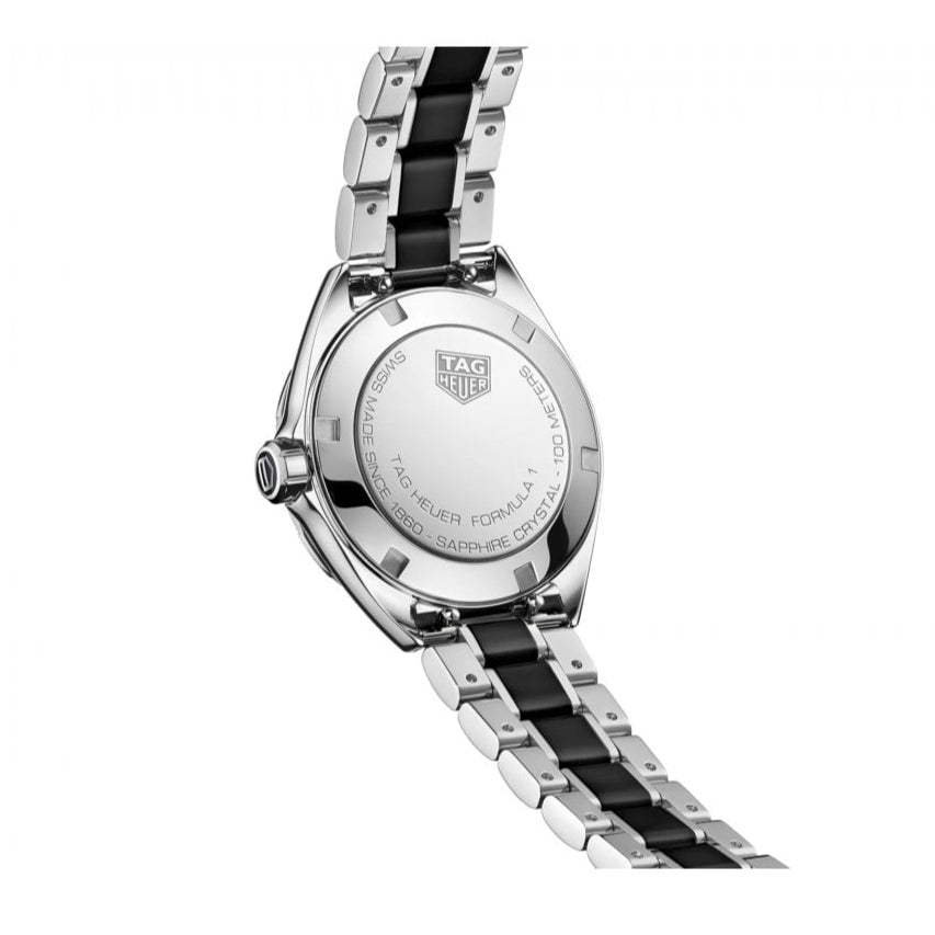 Tag Heuer Formula 1 Quartz Black Dial Two Tone Steel Strap Watch for Women - WBJ141AA.BA0973