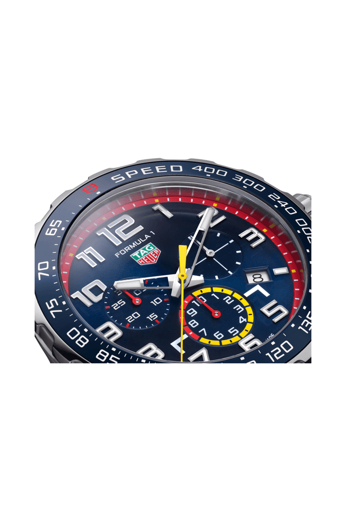 Tag Heuer Formula 1 Red Bull Racing Chronograph Blue Dial Blue Rubber Strap Watch for Men - CAZ101AL.FT8052