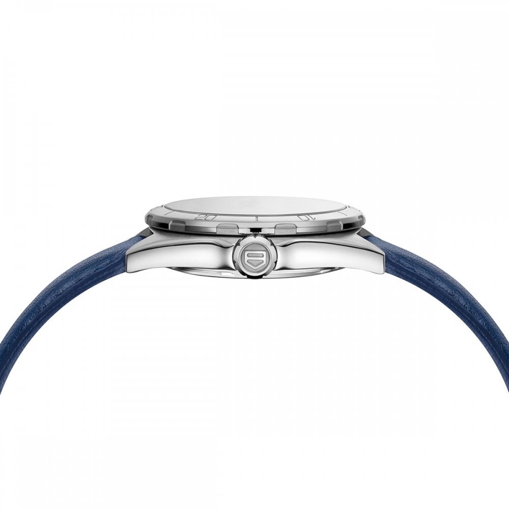 Tag Heuer Formula 1 Quartz Blue Dial Blue Leather Strap Watch for Women - WBJ1412.FC8233