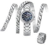 Tag Heuer Link Trilogy Cameron Diaz Diamonds Mother of Pearl Dial Silver Steel Strap Watch for Women - WAT1419.BA0954