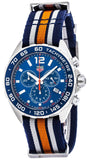Tag Heuer Formula 1 Quartz Chronograph Blue Dial Two Tone NATO Strap Watch for Men - CAZ1010.FC8196