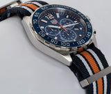 Tag Heuer Formula 1 Chronograph 43mm Blue Dial NATO Strap Watch for Men - CAZ1014.FC8196