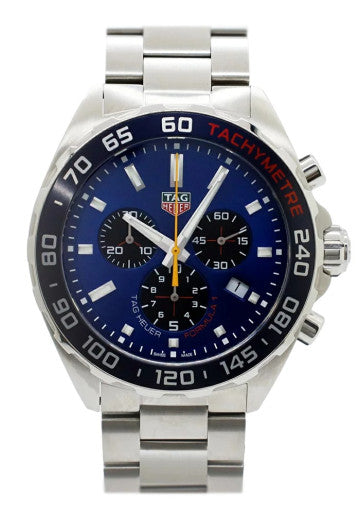 Tag Heuer Formula 1 Red Bull Racing Chronograph Blue Dial Silver Steel Strap Watch for Men - CAZ101AK.BA0842
