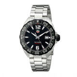 Tag Heuer Formula 1 Quartz Black Dial Silver Steel Strap Watch for Men - WAZ1110.BA0875