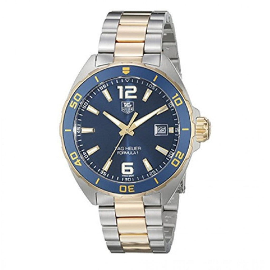 Tag Heuer Formula 1 Analog Blue Dial Two Tone Steel Strap Watch for Men - WAZ1120.BB0879