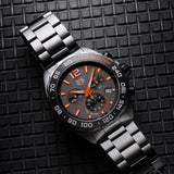 Tag Heuer Formula 1 Chronograph Ceramic Black Dial Silver Steel Strap Watch for Men - CAZ101AH.BA0842
