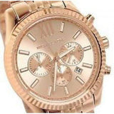 Michael Kors Lexington Rose Gold Dial Rose Gold Steel Strap Watch for Men - MK8319