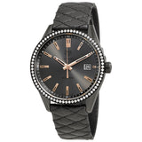 Tag Heuer Carrera Diamonds Anthracite Black Dial Black Leather Strap Watch for Women - WAR1115.FC6392