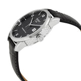 Tissot Luxury Powermatic 80 Black Dial Black Leather Strap Watch For Men - T086.407.16.057.00