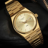 Tissot PRX Gold Dial Gold Steel Strap Watch for Men - T137.210.33.021.00
