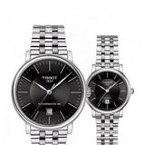 Tissot T Classic Carson Premium Automatic Lady Black Dial Silver Steel Strap Watch for Women - T122.207.11.051.00