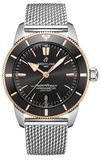 Breitling Superocean Heritage B20 Automatic 44 Black Dial Silver Mesh Bracelet Watch for Men - UB2030121B1A1