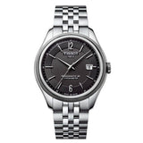 Tissot Ballade Powermatic 80 Cosc Black Dial Silver Steel Strap Watch For Men - T108.408.11.057.00