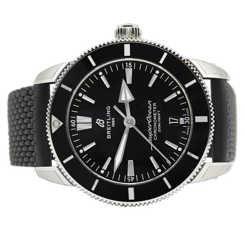 Breitling Superocean Heritage B20 Automatic 44 Black Dial Black Mesh Bracelet Watch for Men - AB2030121B1S1