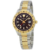 Versace Hellenyium Quartz Brown Dial Two Tone Steel Strap Watch For Men - V11040015 