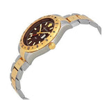 Versace Hellenyium GMT Black Dial Two Tone Steel Strap Watch for Men - V11040015