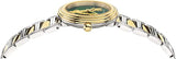 Versace Virtus Quartz Green Dial Two Tone Steel Strap Watch For Women - VET300821