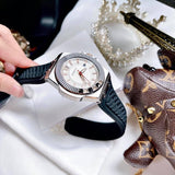 Versace Chain Reaction Quartz White Dial Black Rubber Strap Watch for Men - VEDY00219